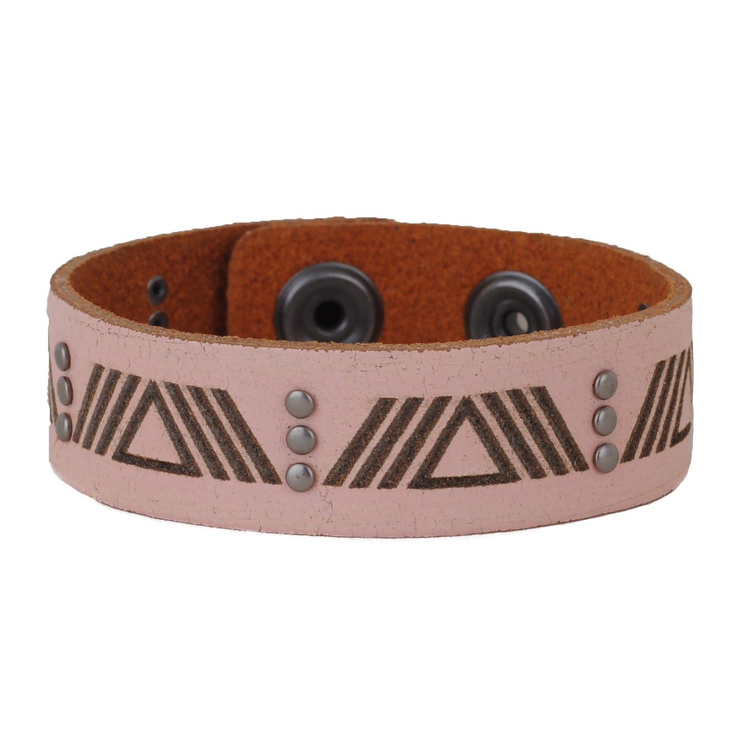2127-PINK 2127 - Triangle Studded Bracelet - Wholesale Bracelet - Most Wanted USA