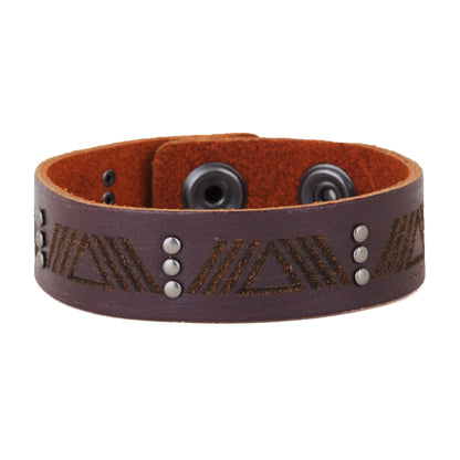 2127-PLUM 2127 - Triangle Studded Bracelet - Wholesale Bracelet - Most Wanted USA