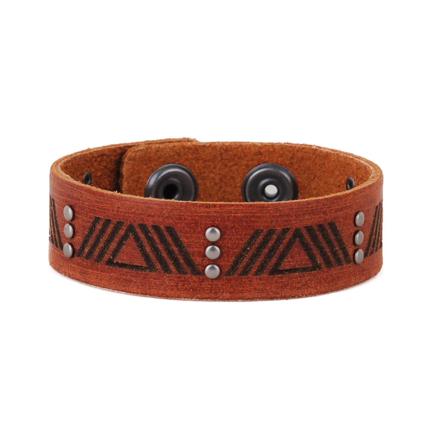 2127-TAN 2127 - Triangle Studded Bracelet - Wholesale Bracelet - Most Wanted USA