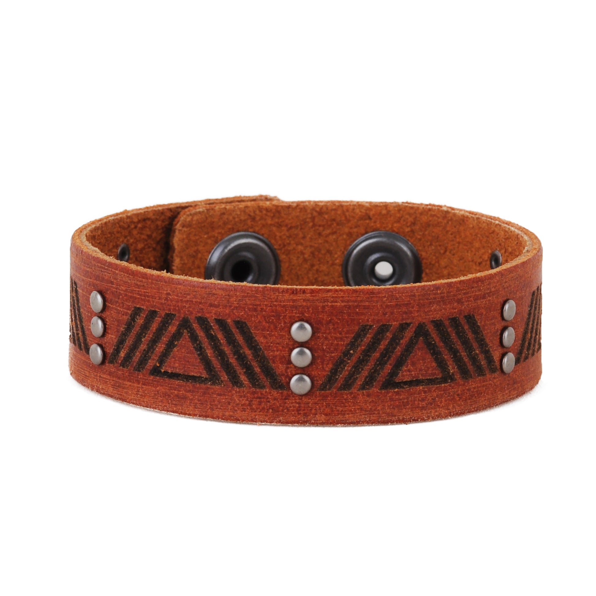 2127-TAN 2127 - Triangle Studded Bracelet - Wholesale Bracelet - Most Wanted USA