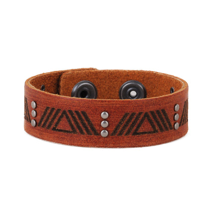 2127-TAN 2127 - Triangle Studded Bracelet - Wholesale Bracelet - Most Wanted USA