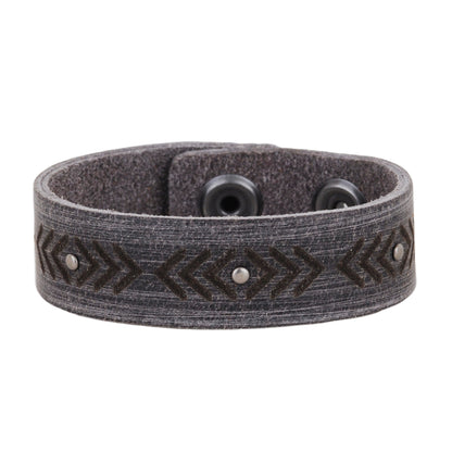 2128GREY 2128 - Arrow Studded Bracelet - Wholesale Bracelet - Most Wanted USA