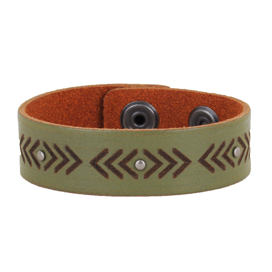2128-OLIVE 2128 - Arrow Studded Bracelet - Wholesale Bracelet - Most Wanted USA