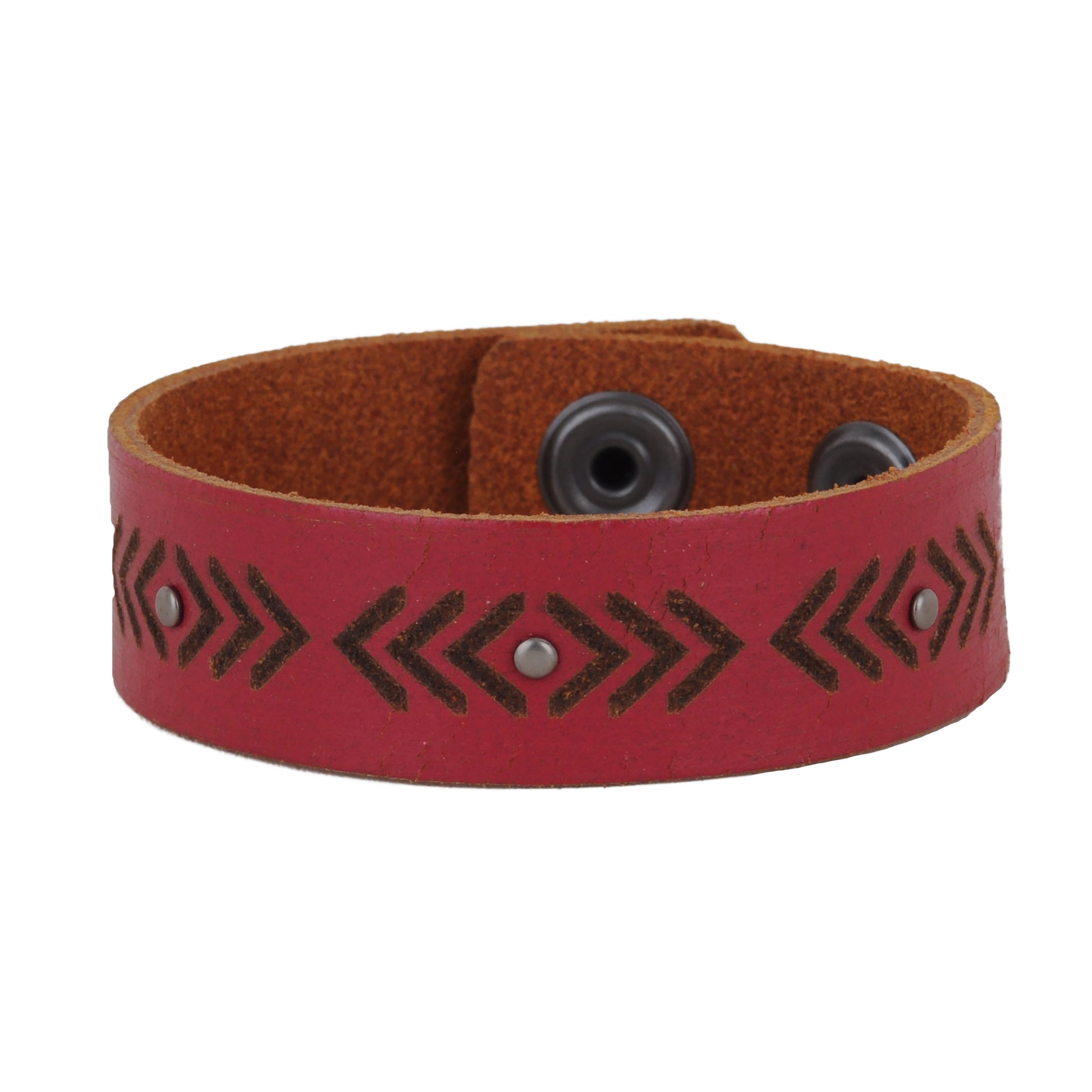 2128-RED 2128 - Arrow Studded Bracelet - Wholesale Bracelet - Most Wanted USA