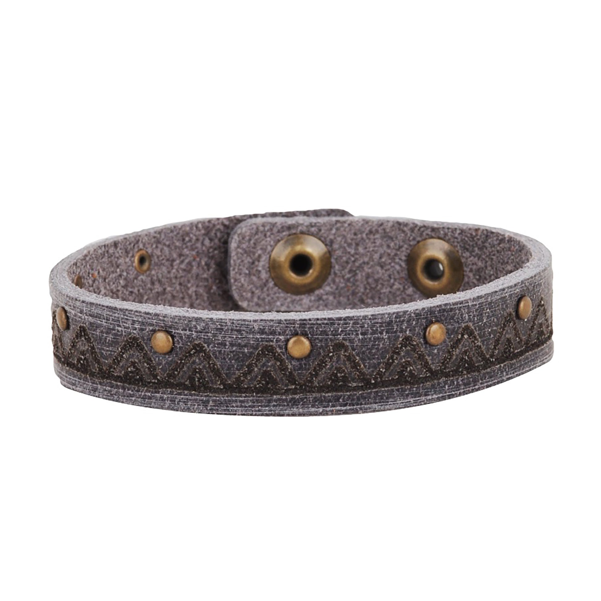 2131GREY 2131 - Mountain Studded Bracelet - Wholesale Bracelet - Most Wanted USA