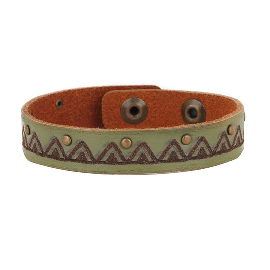 2131-OLIVE 2131 - Mountain Studded Bracelet - Wholesale Bracelet - Most Wanted USA