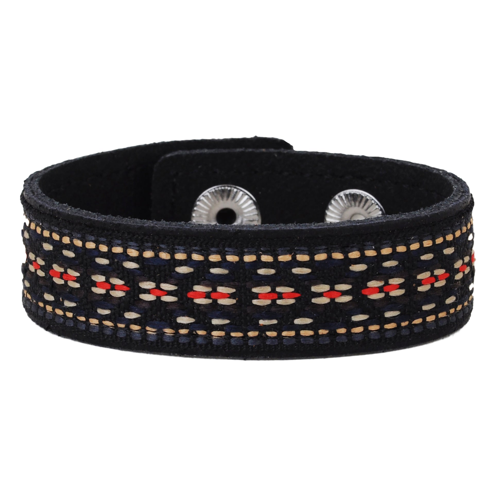 2132-BLACK 2132 - Embroidered Bracelet - Wholesale Bracelet - Most Wanted USA