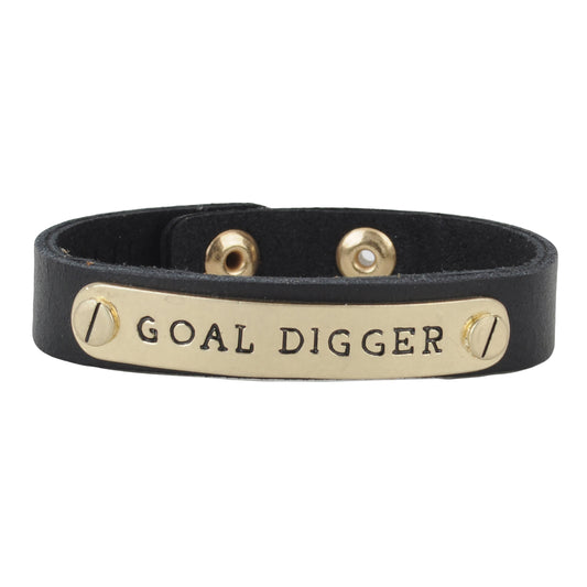 2141-BLACK 2141 - Goal Digger Bracelet - Wholesale Bracelet - Most Wanted USA