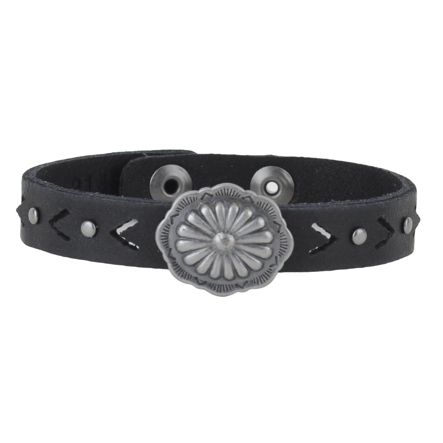 2145-BLACK 2145 - Thin Concho Bracelet - Wholesale Bracelet - Most Wanted USA