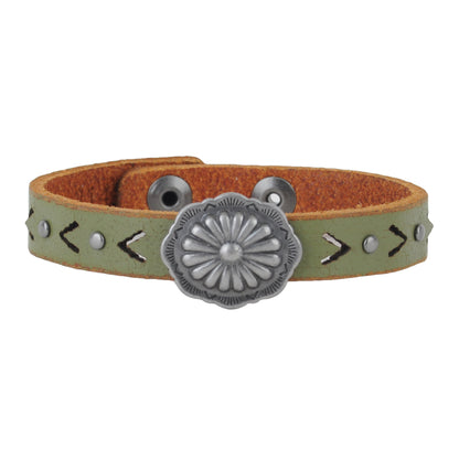 2145-OLIVE 2145 - Thin Concho Bracelet - Wholesale Bracelet - Most Wanted USA