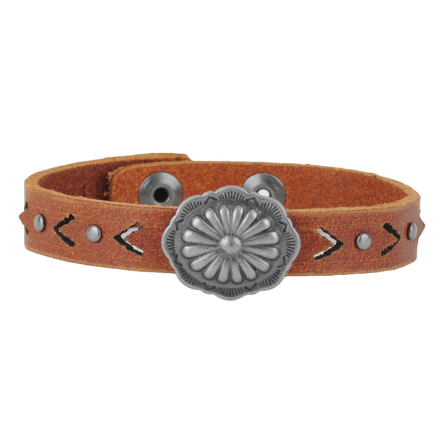 2145-TAN 2145 - Thin Concho Bracelet - Wholesale Bracelet - Most Wanted USA