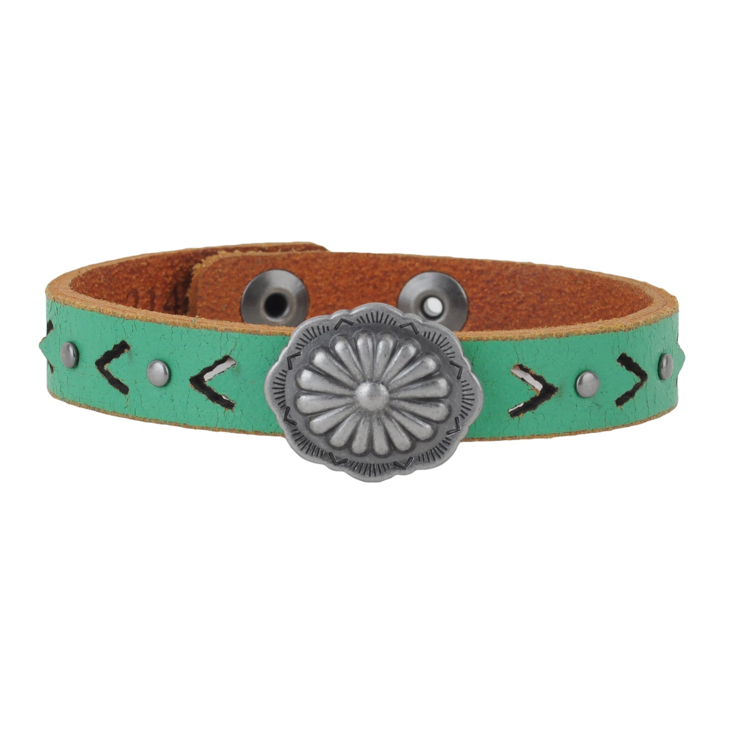 2145-TURQUOISE 2145 - Thin Concho Bracelet - Wholesale Bracelet - Most Wanted USA
