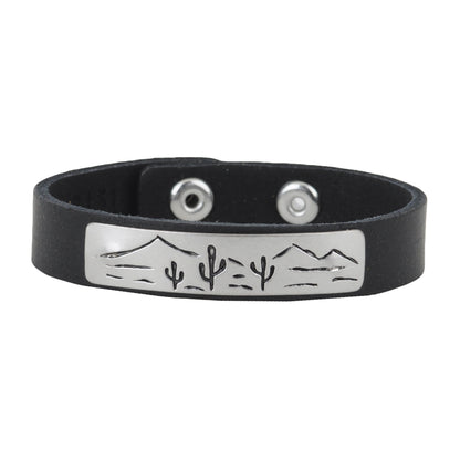 2151-BLACK 2151 - Cactus Landscape Bracelet - Wholesale Bracelet - Most Wanted USA