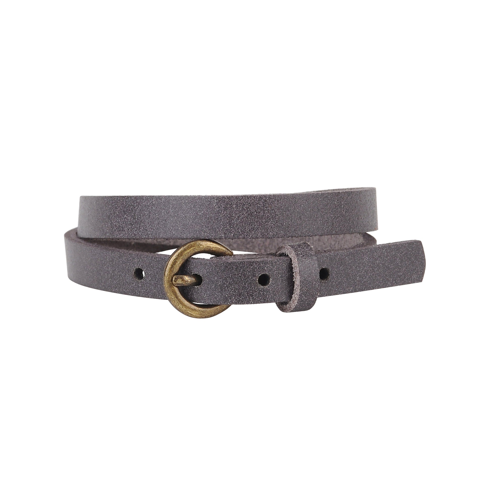 2156-GREY 2156 - Minimalistic Double Wrap Bracelet with Buckle Closure - Wholesale Bracelet - Most Wanted USA