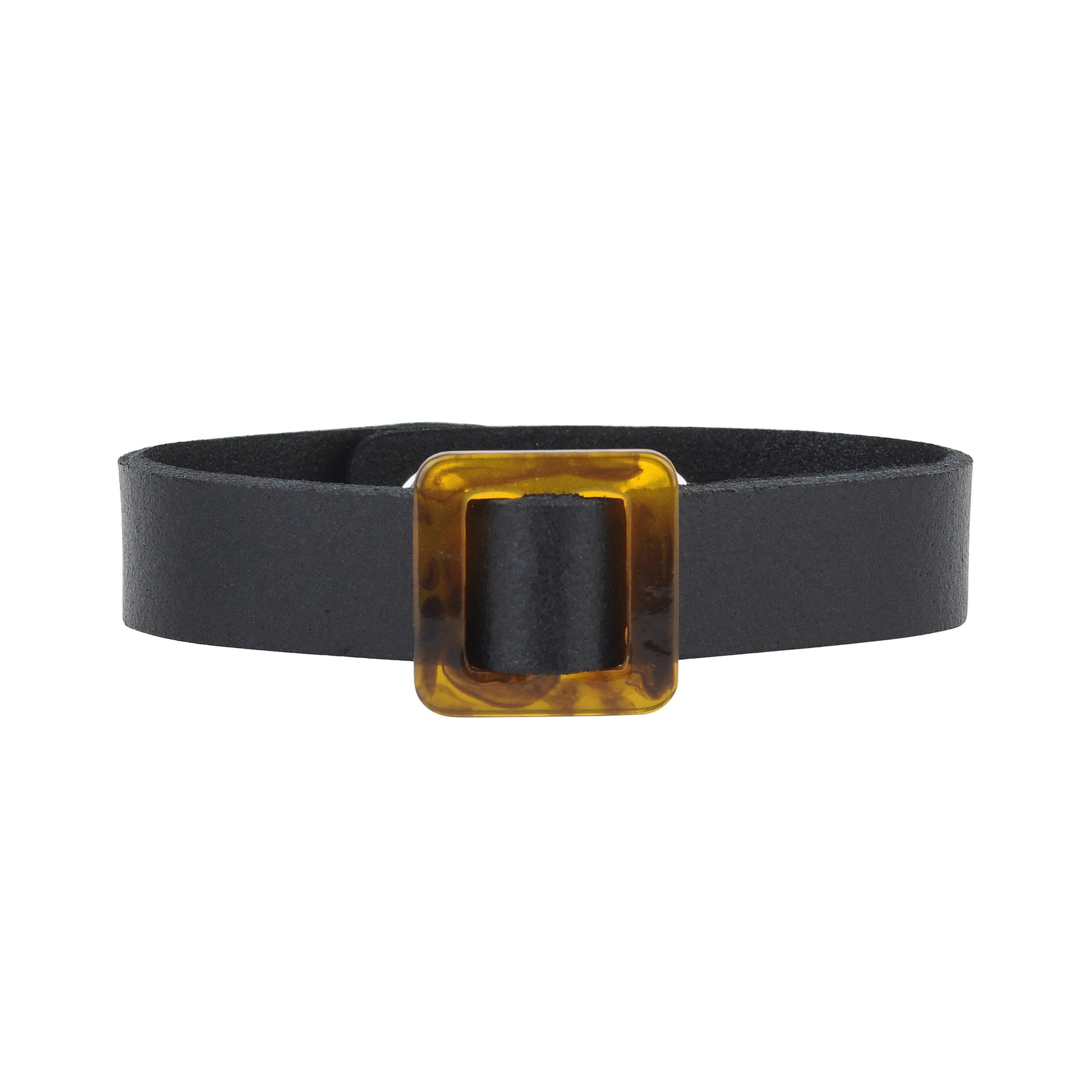 2158 - Square Resin Ornament Bracelet with Snap Closure - Wholesale Bracelet - Most Wanted USA
