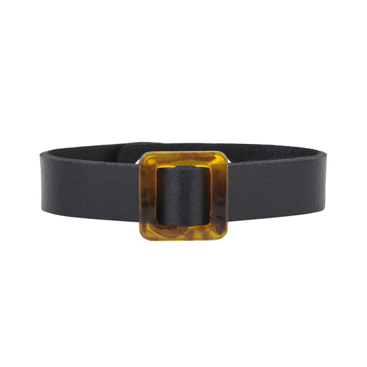 2158 - Square Resin Ornament Bracelet with Snap Closure - Wholesale Bracelet - Most Wanted USA