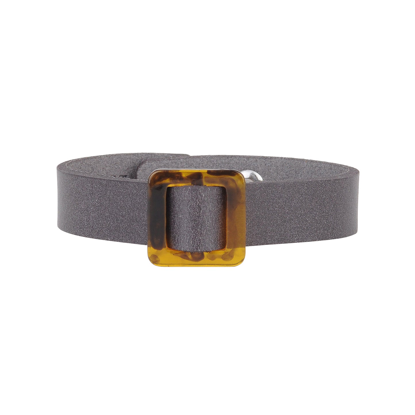 2158 - Square Resin Ornament Bracelet with Snap Closure - Wholesale Bracelet - Most Wanted USA