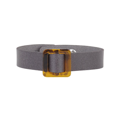 2158-GREY 2158 - Square Resin Ornament Bracelet with Snap Closure - Wholesale Bracelet - Most Wanted USA