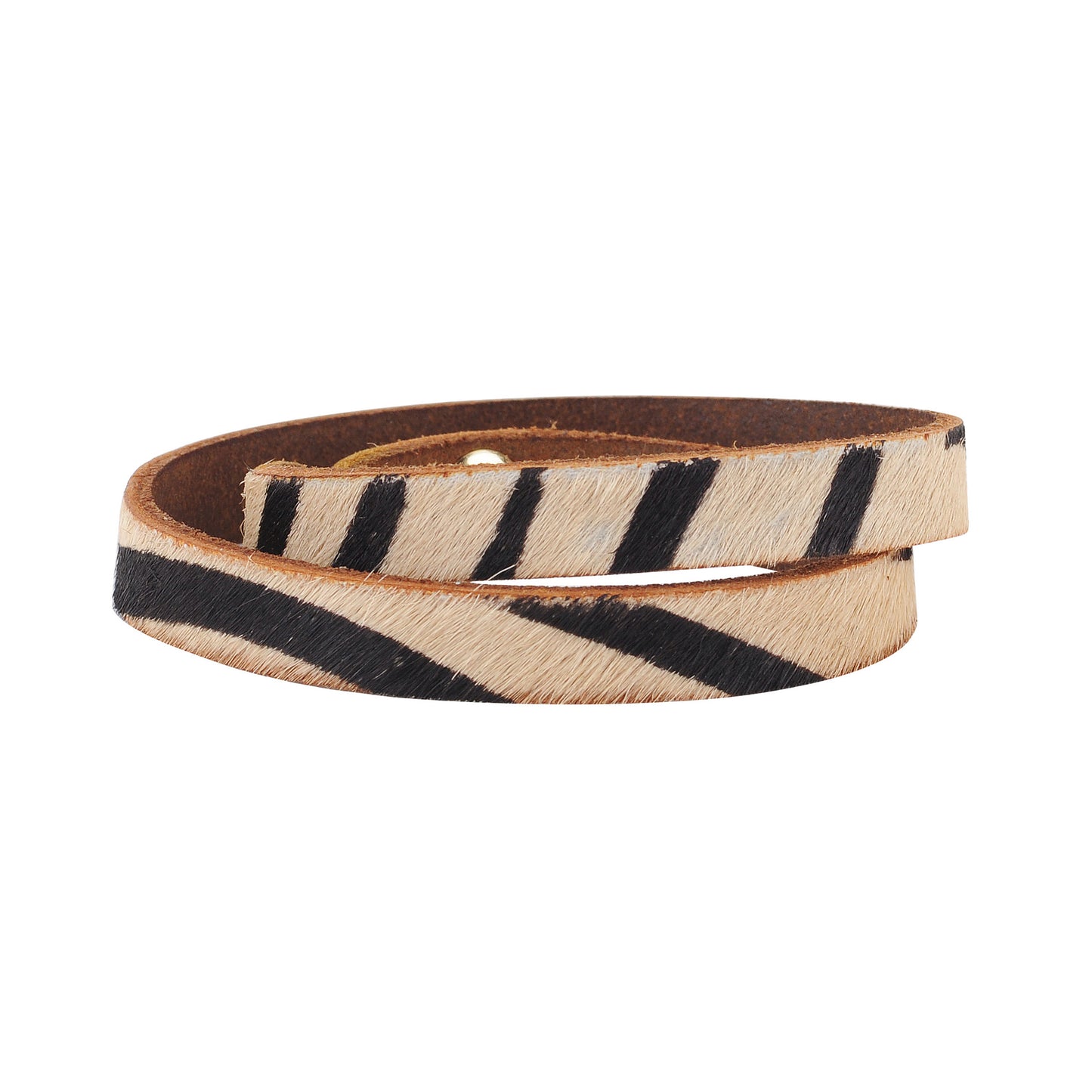 2160-TAN 2160 - The Zebra Double Wrap Bracelet - Wholesale Bracelet - Most Wanted USA