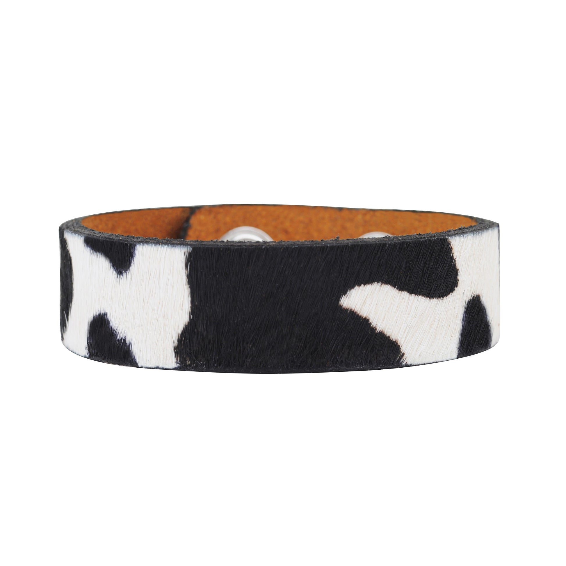 2162-BLACK 2162 - The Calf Skin Medium Cuff - Wholesale Bracelet - Most Wanted USA