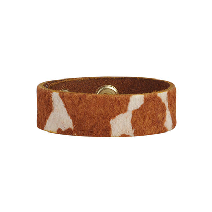 2162-TAN 2162 - The Calf Skin Medium Cuff - Wholesale Bracelet - Most Wanted USA