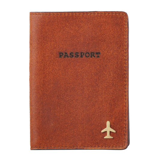 4031-TAN 4031 - Leather Passport Holder - Wholesale Small Leather Good - Most Wanted USA