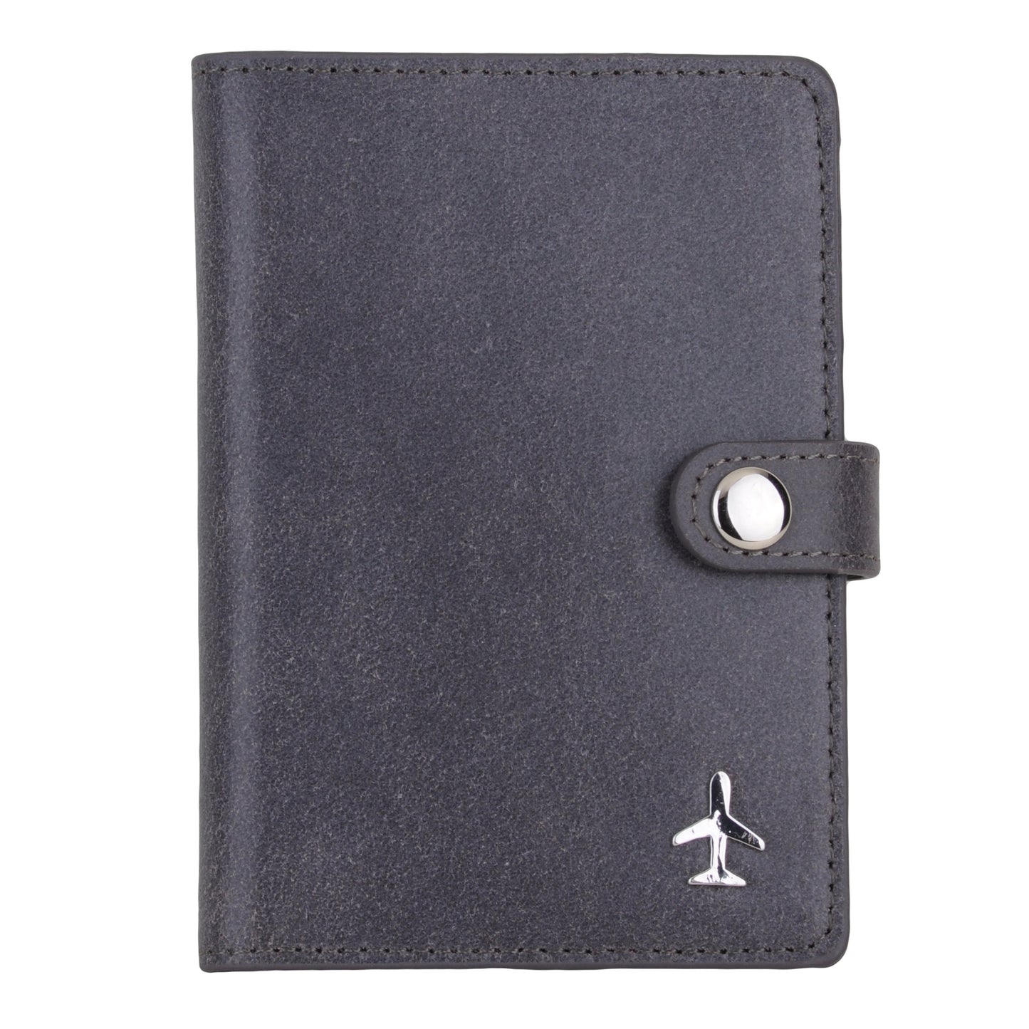 4053-GREY 4053 - Plane Passport Holder - Wholesale Small Leather Good - Most Wanted USA