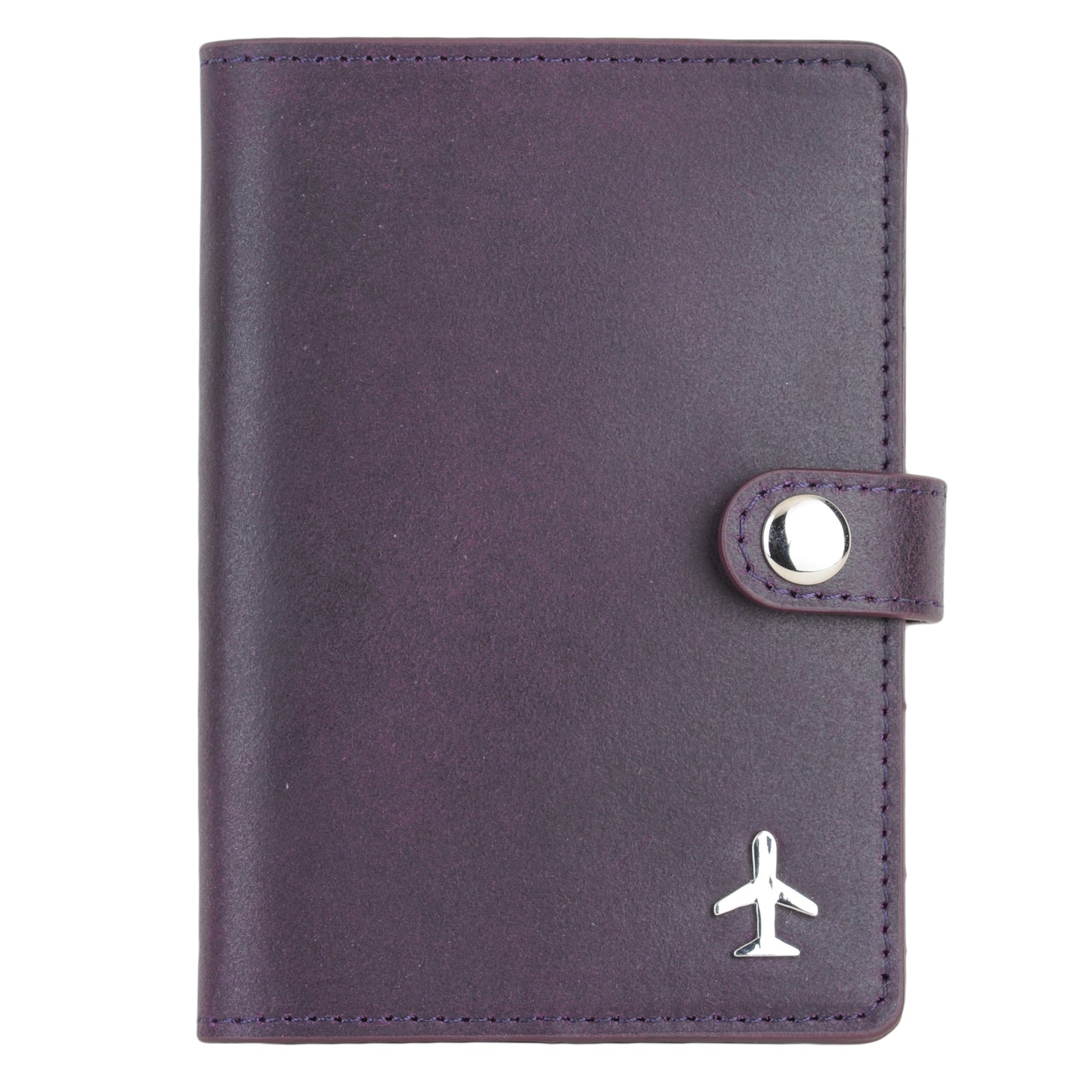 4053-PURPLE 4053 - Plane Passport Holder - Wholesale Small Leather Good - Most Wanted USA