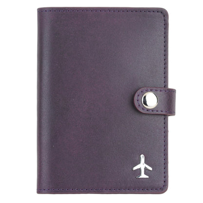 4053-PURPLE 4053 - Plane Passport Holder - Wholesale Small Leather Good - Most Wanted USA