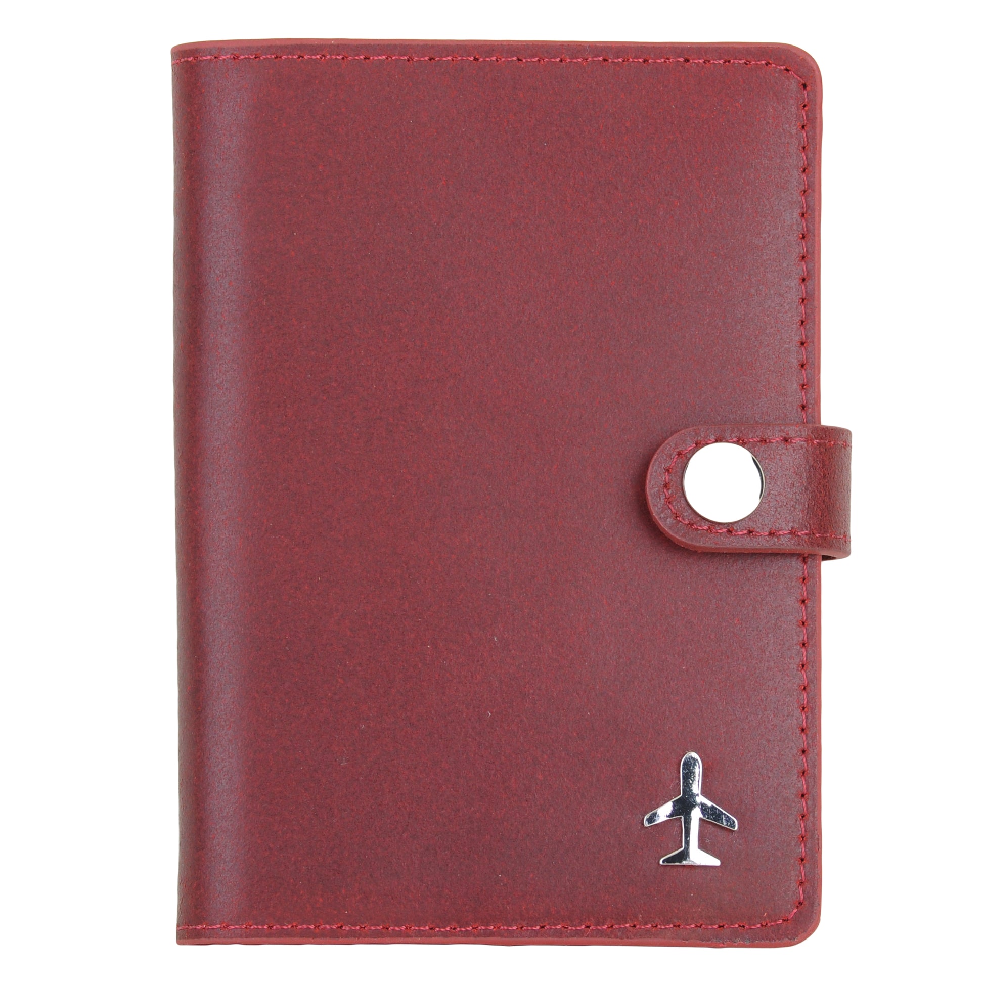 4053-RED 4053 - Plane Passport Holder - Wholesale Small Leather Good - Most Wanted USA