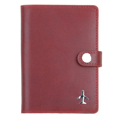4053-RED 4053 - Plane Passport Holder - Wholesale Small Leather Good - Most Wanted USA