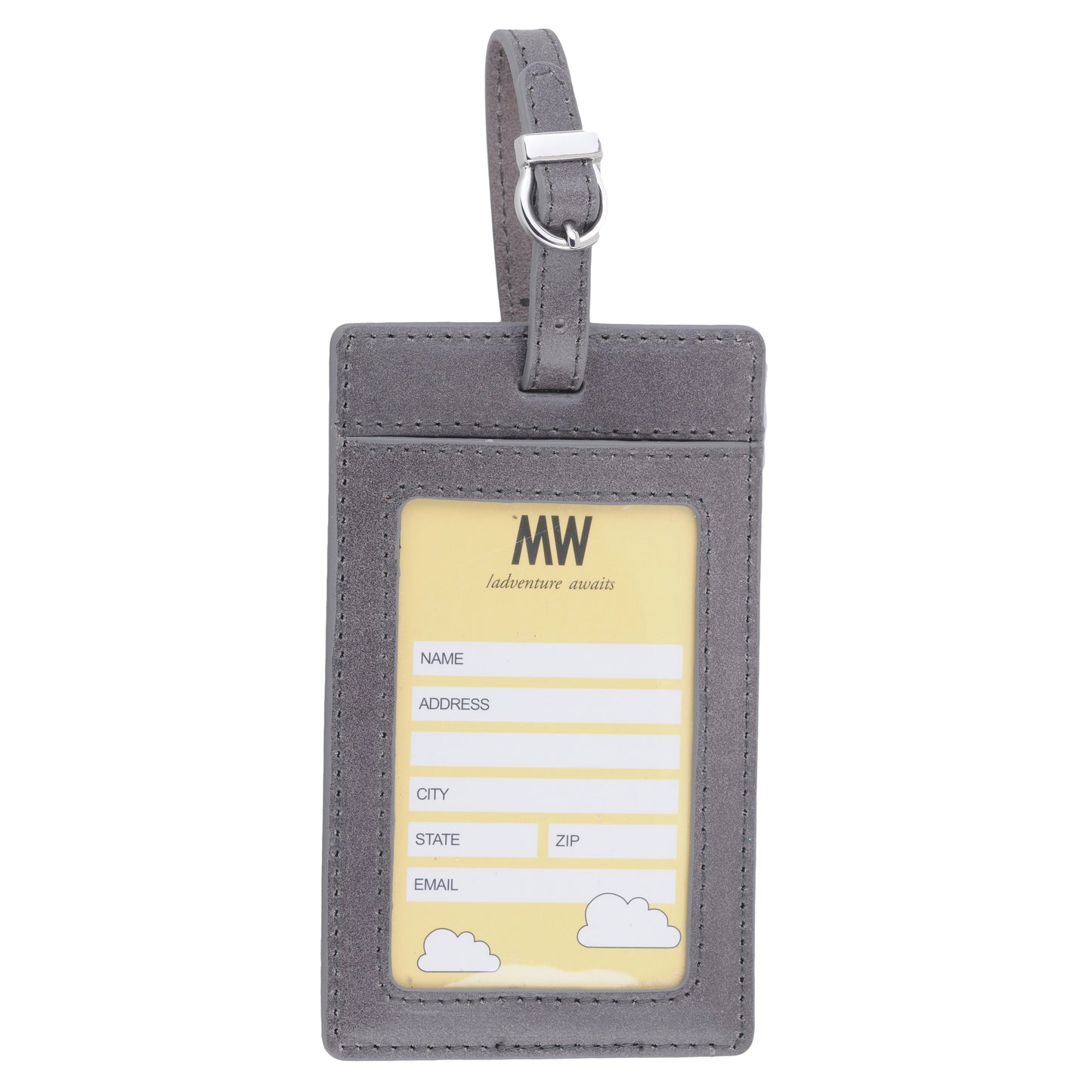 4061 - Leather Luggage Tag - Wholesale Small Leather Good - Most Wanted USA