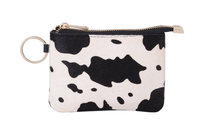 4075 - Cow Print Cowhide Leather Wallet