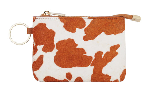 4075 - Cow Print Cowhide Leather Wallet
