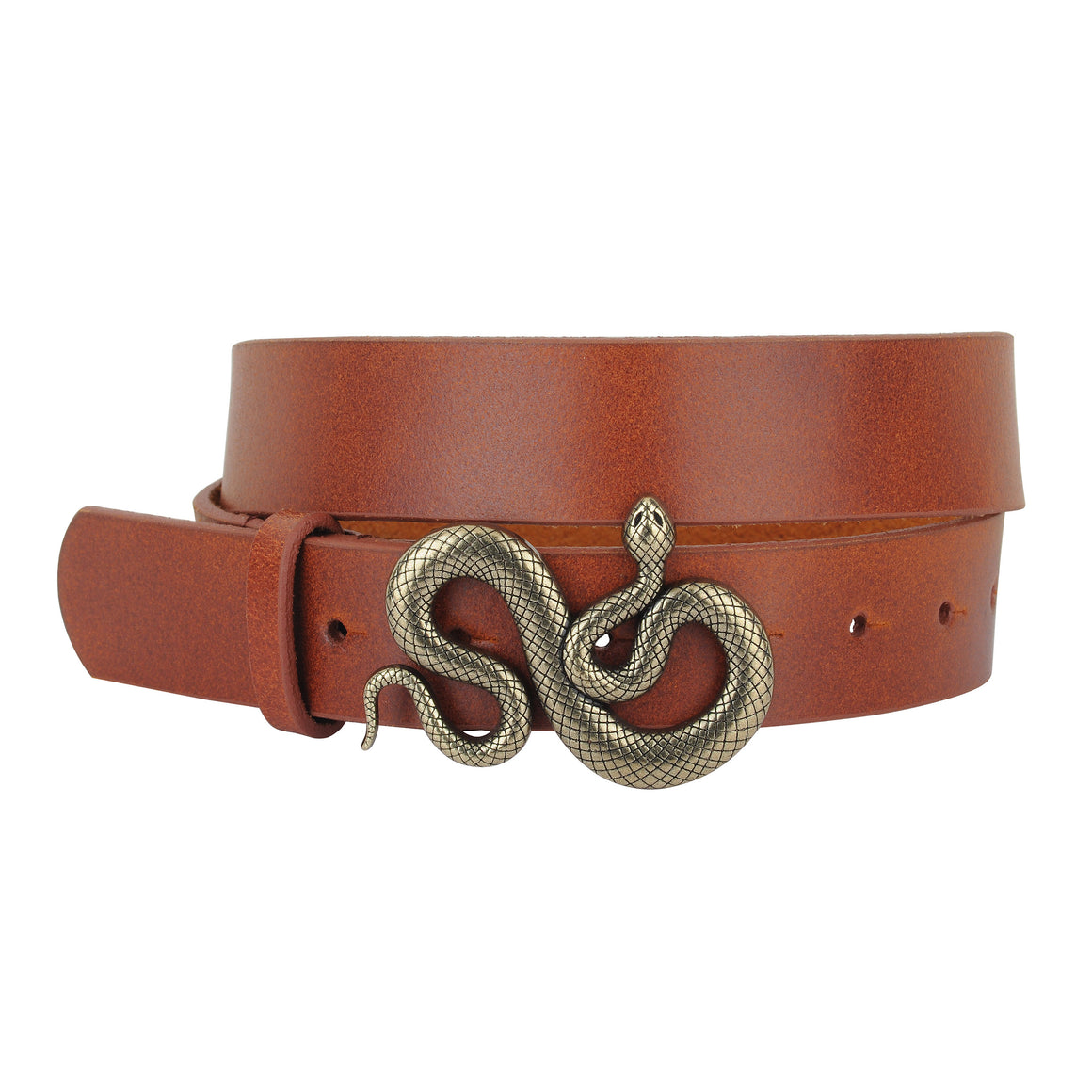 5098 - Snake Buckle Leather Belt