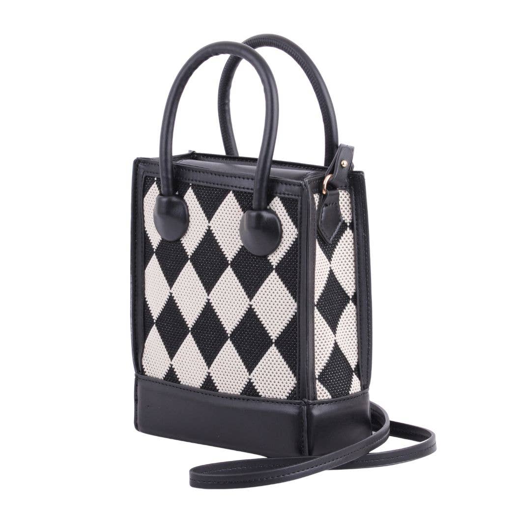 1487 - Adorable Checkered Pattern Bag: Elevate Your Style!