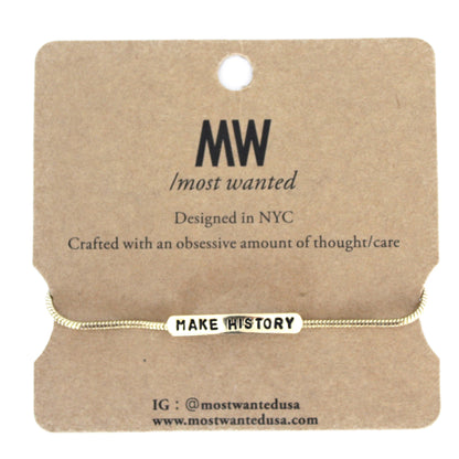 2122 - Make History Bracelet - Wholesale Bracelet - Most Wanted USA