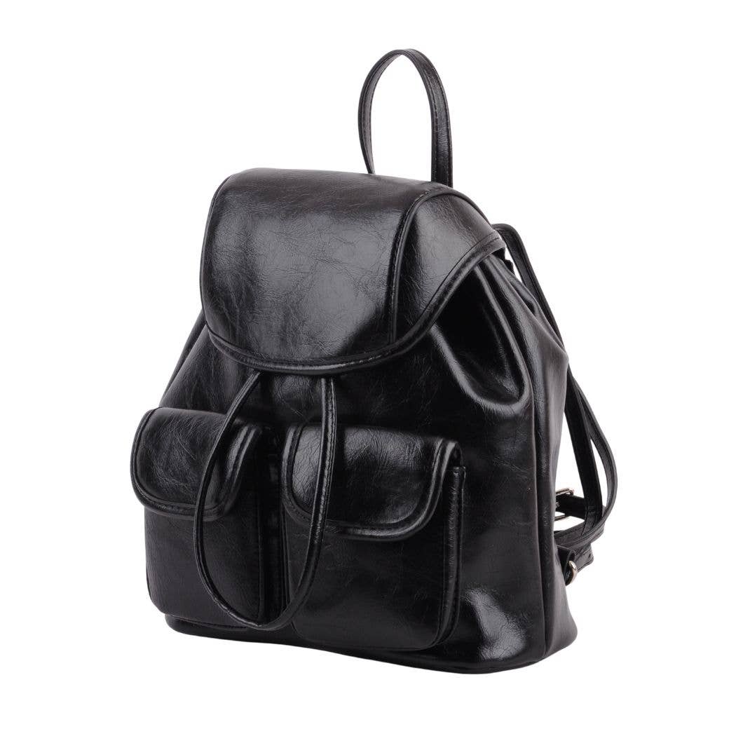 1504 - Chic PU Backpack: Stylish Practicality for Modern Lifestyles